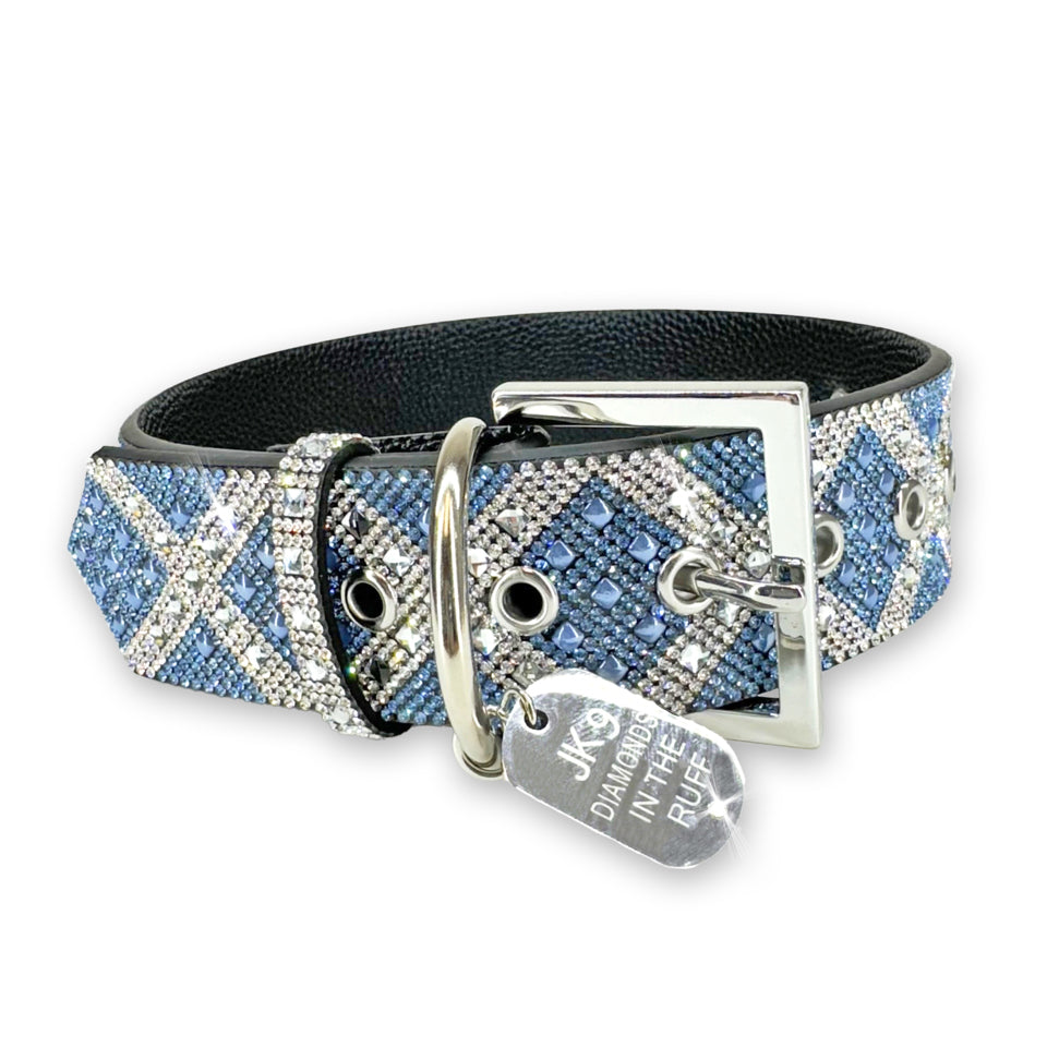 MARINERS CROSS COLLECTION LIGHT BLUE DOG COLLAR LARGE