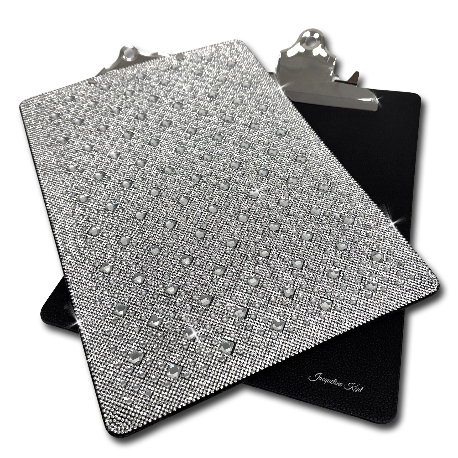 WHITE DIAMOND SILVER CLIPBOARD