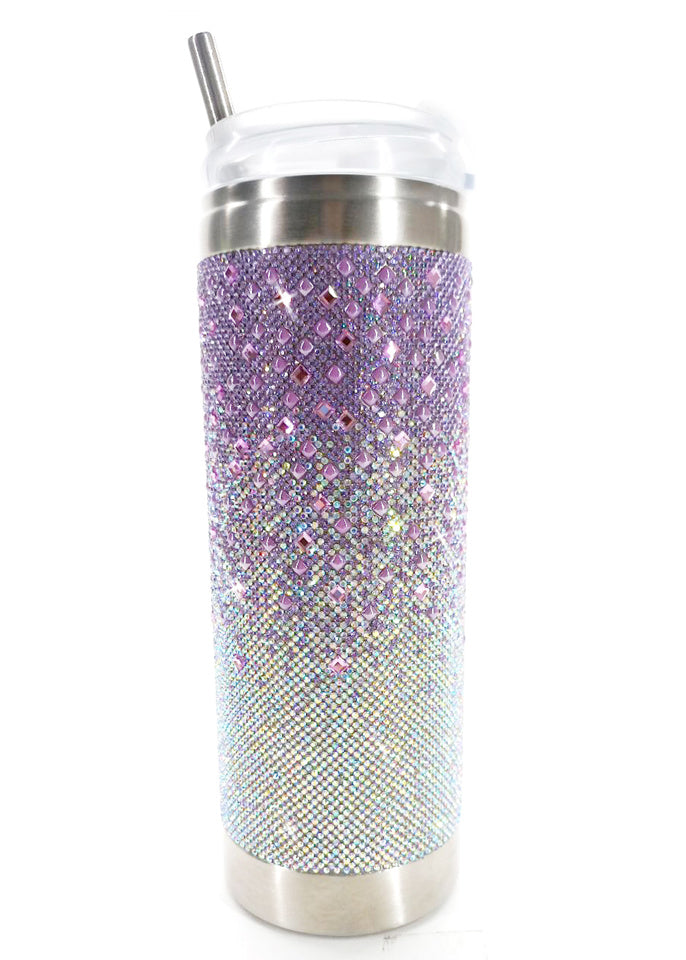 ROYAL GARDEN PARTY COLLECTION OMBRE MAUVE TUMBLER