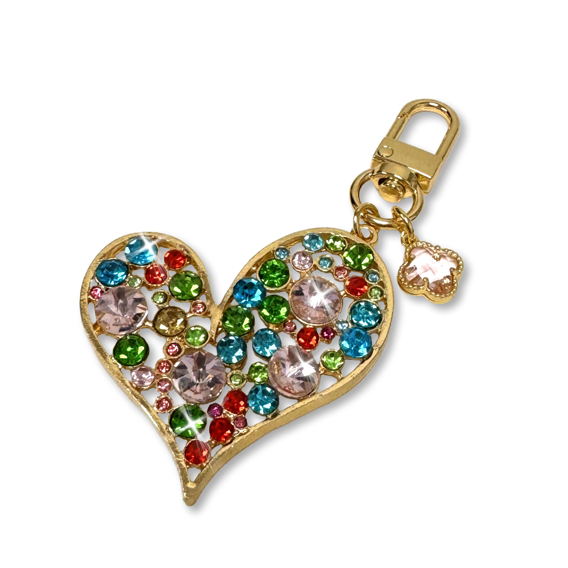 PURSE CHARM ENCHANTED HEART MULTI