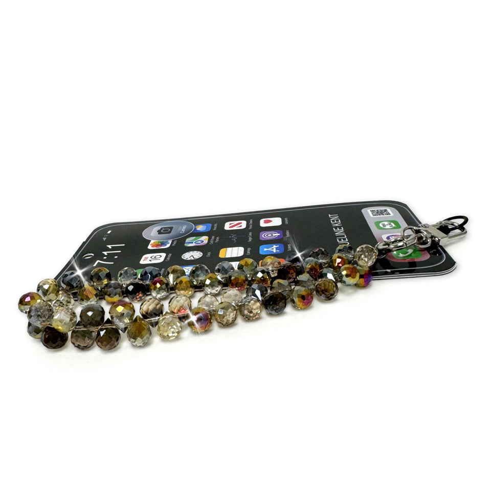 CRYSTAL PHONE LANYARD MULTI