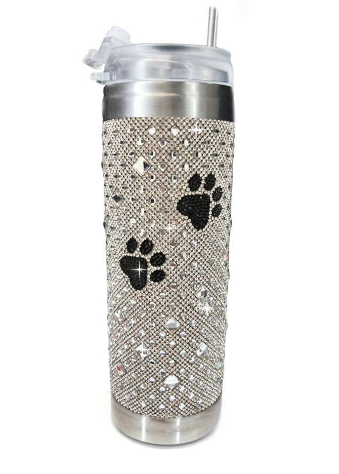 DIAMONDS IN THE RUFF TUMBLER AB WITH BLACK PAWS