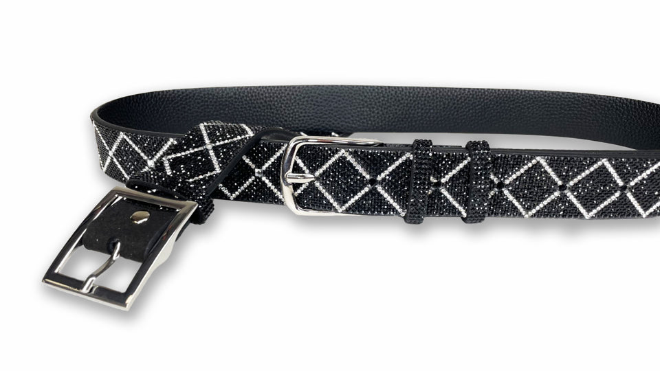 LITTLE BLACK DRESS COLLECTION BELT BLACK SILVER