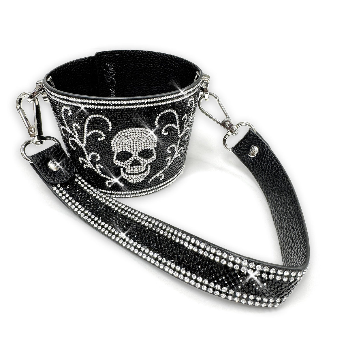 COFFEE TUMBLER SLING BLACK SKULL