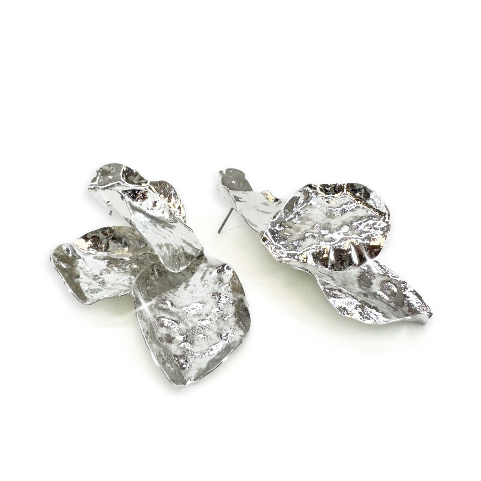 EARRING NEO PETAL SILVER