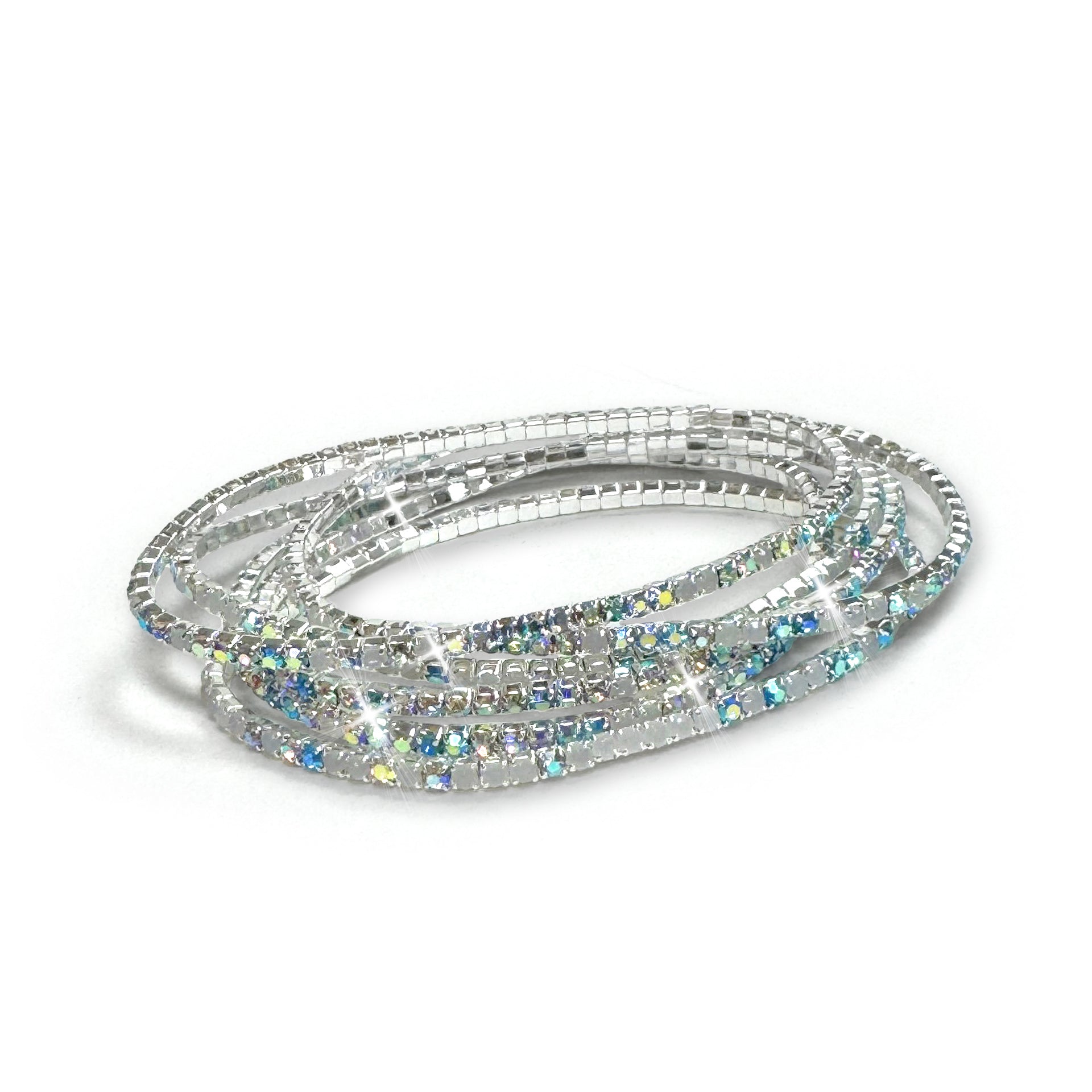 STRETCH CRYSTAL BRACELETS TURQUOISE