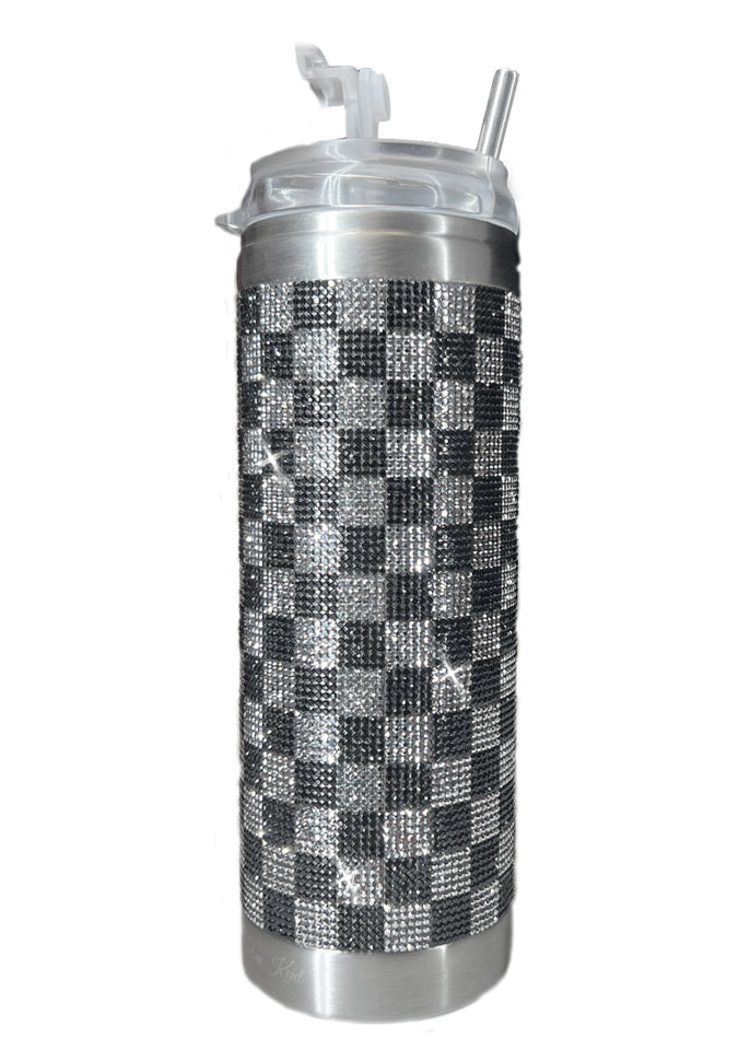 CHECKMATE DIAMOND CRYSTAL TUMBLER