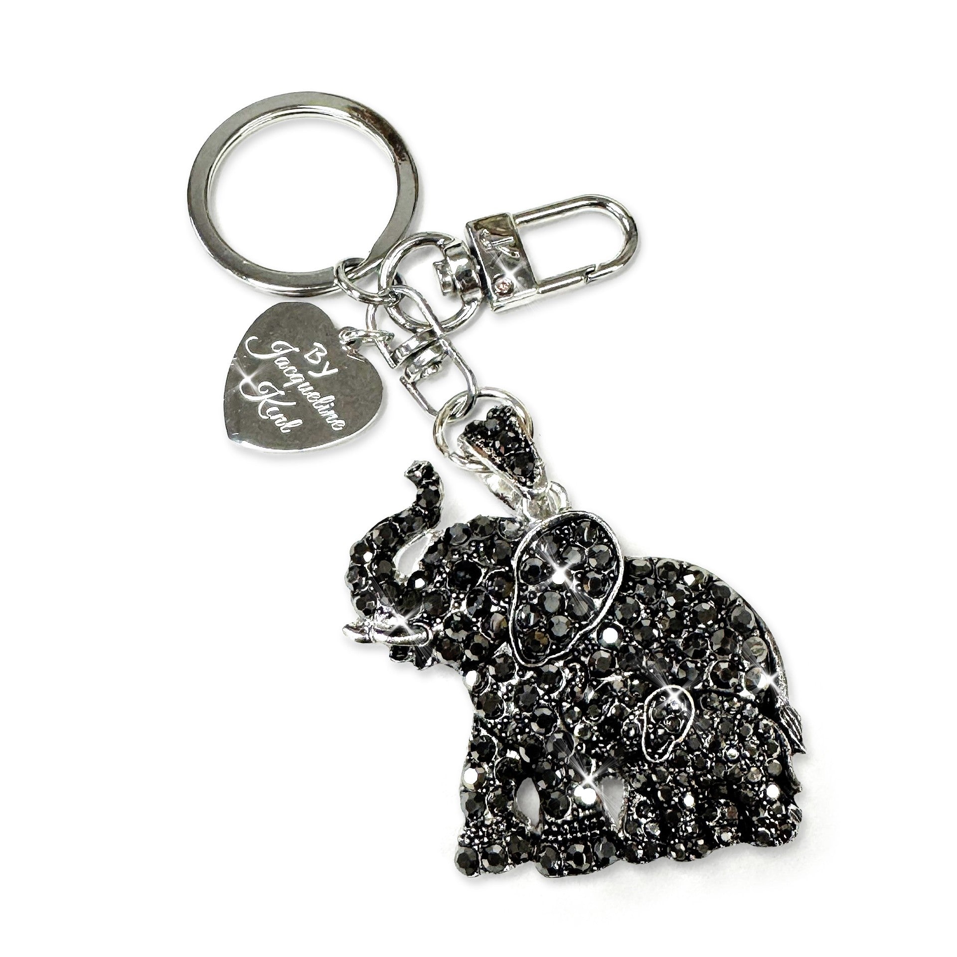 Jacqueline Kent Purse Charm Elephant Black
