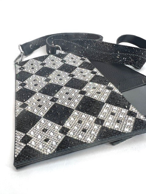 STARRY NIGHT CELLPHONE PURSE SILVER BLACK