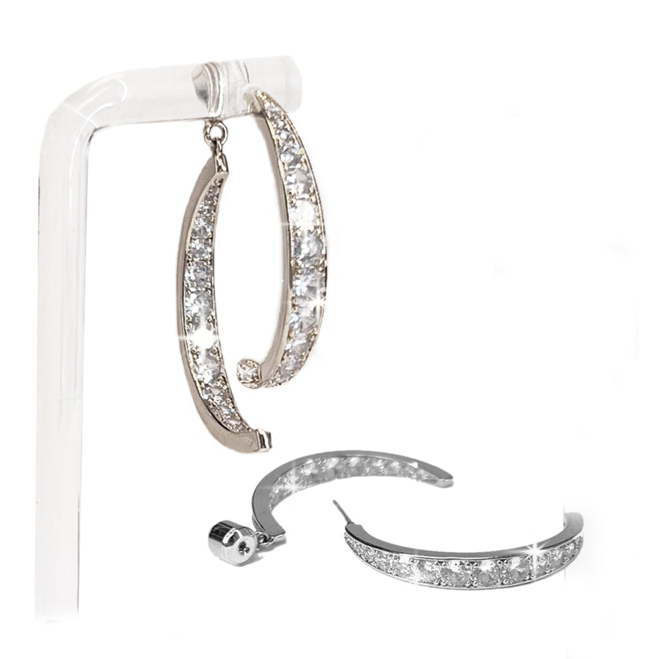 EARRING SPLIT HOOP SILVER