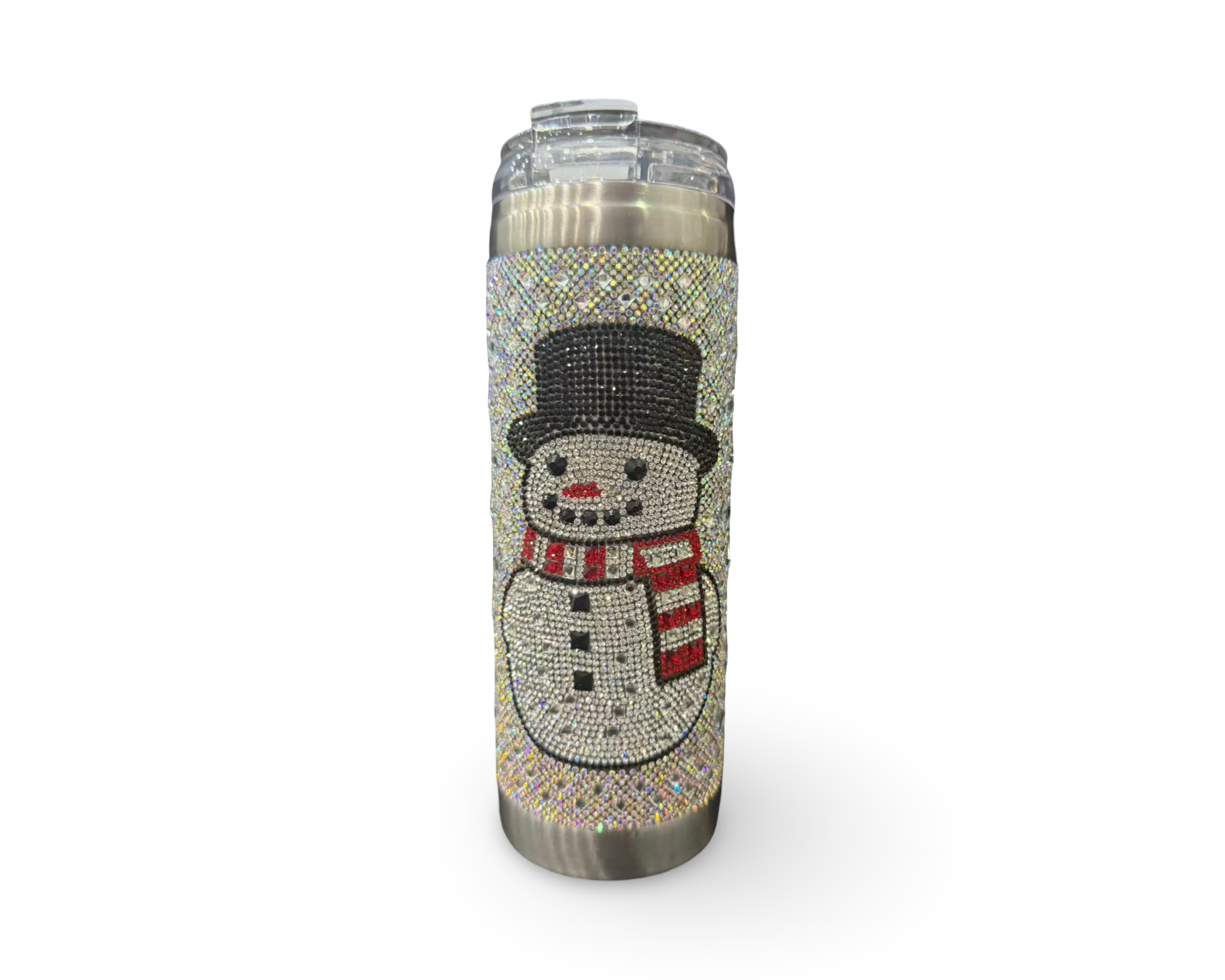 TUMBLER CRYSTAL SNOWMAN