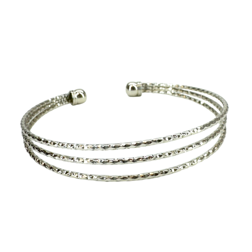 BRACELET SILVER TRI FLEX