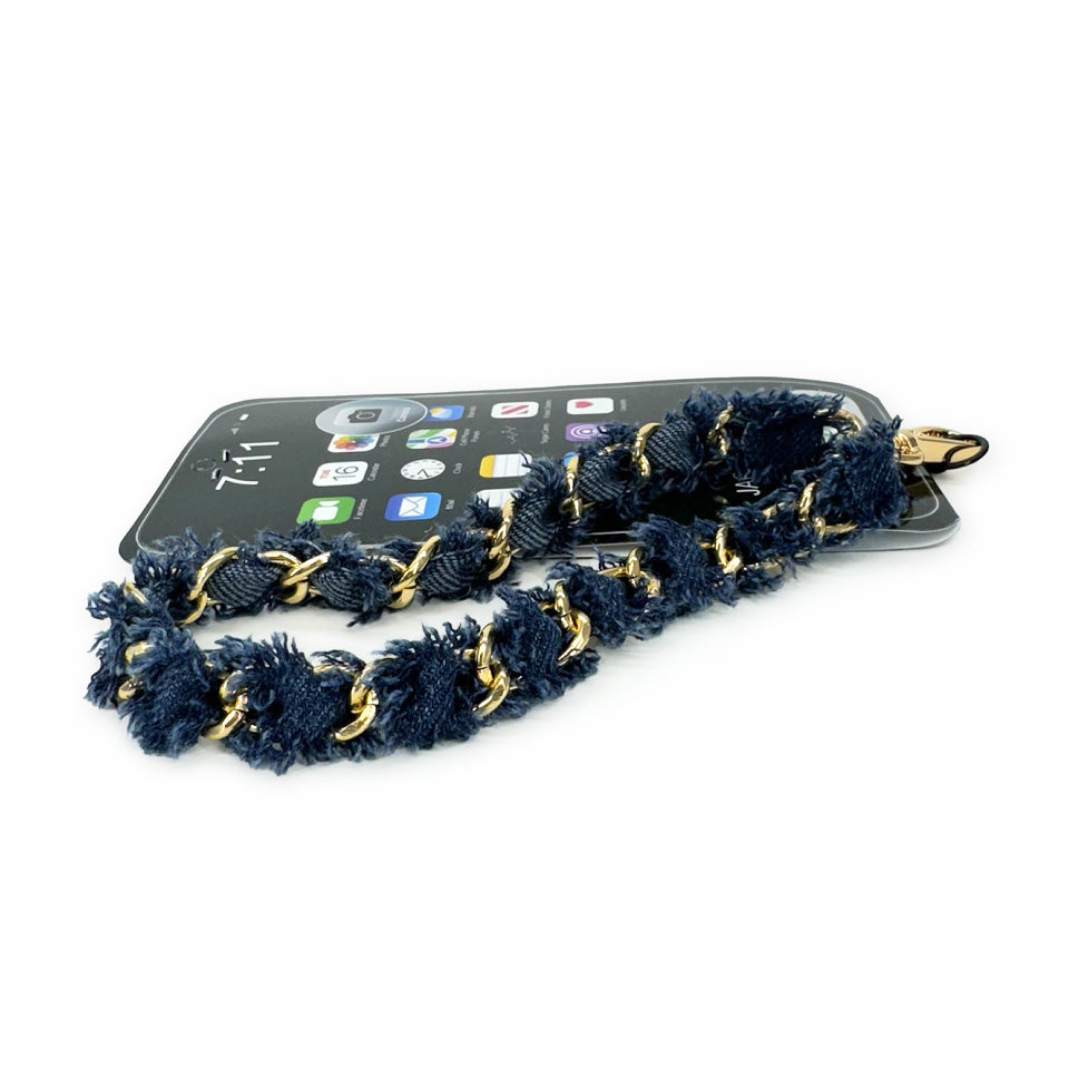 LUX SHORT PHONE LANYARD NAVY