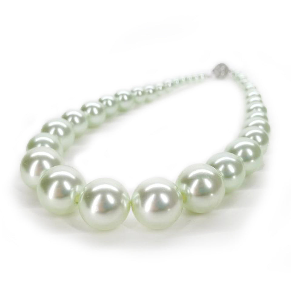 NECKLACE WILMA FLINTSTONE PEARLS GREEN