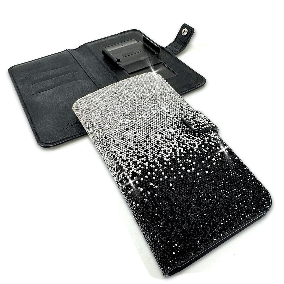 FLOWER POWER COLLECTION CELLPHONE WALLET BLACK OMBRE