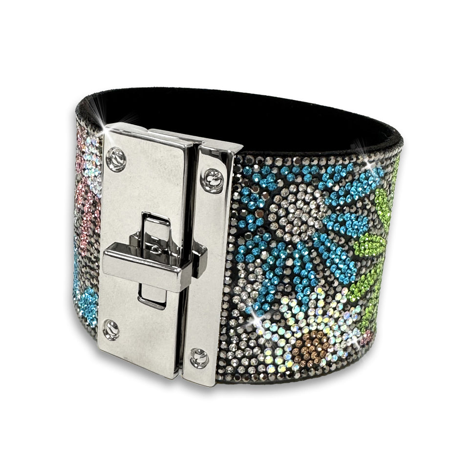 FLOWER POWER COLLECTION CUFF HEMATITE