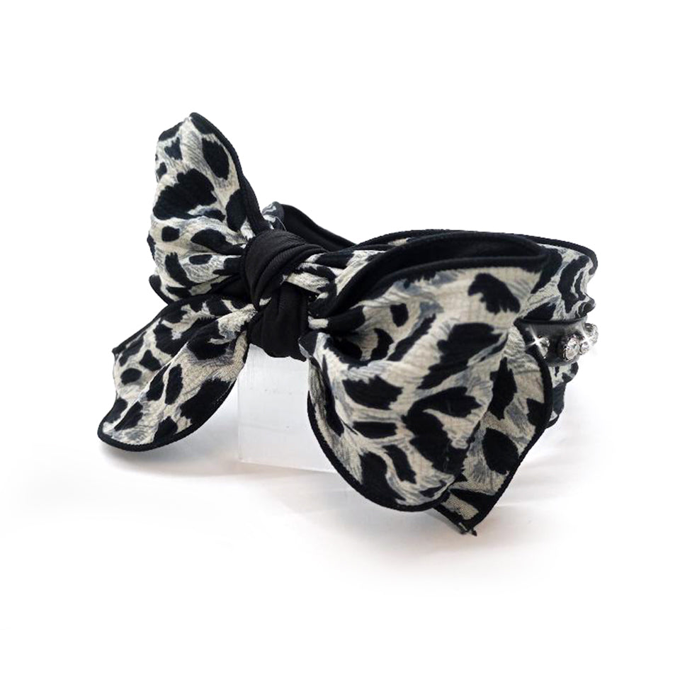 HAIRBAND RHINESTONE LEOPARD