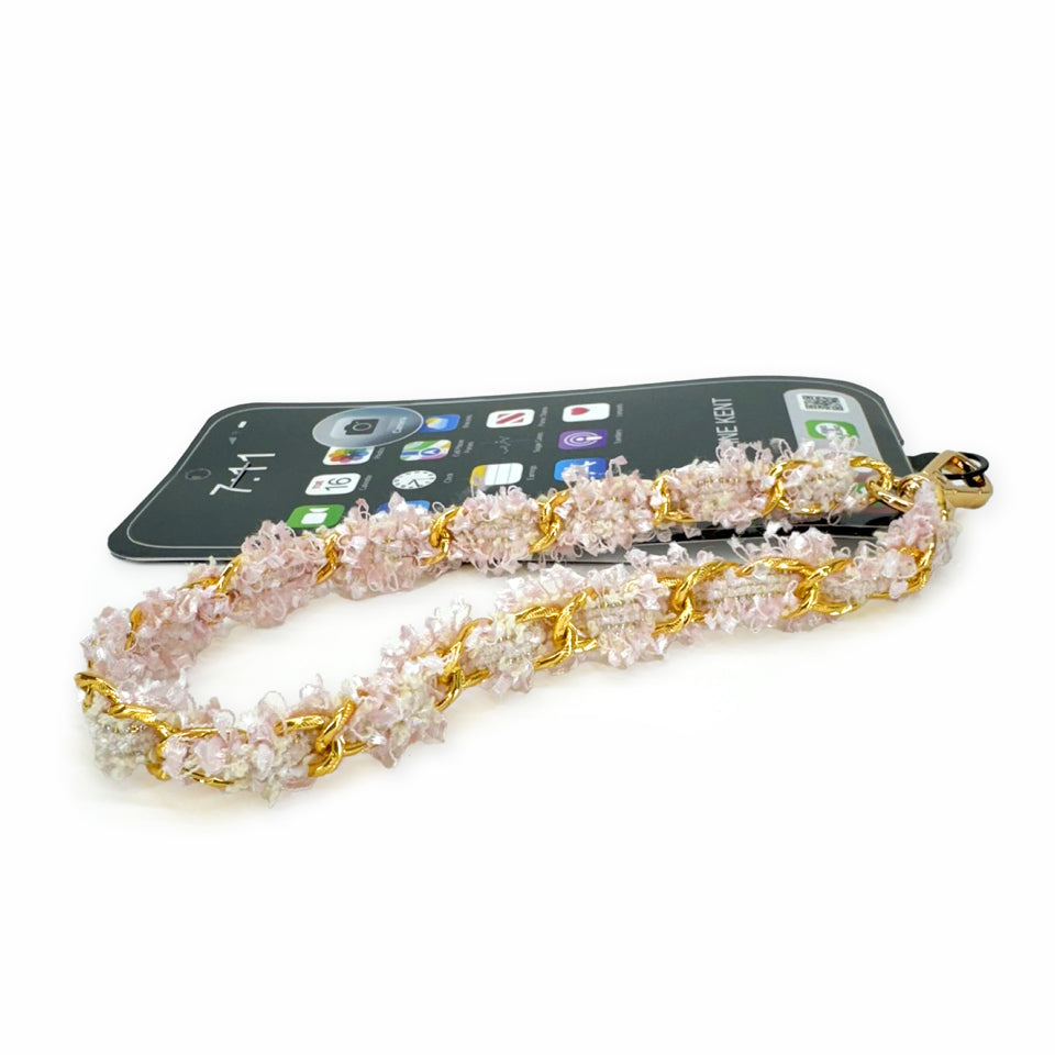 LUX SHORT PHONE LANYARD PINK