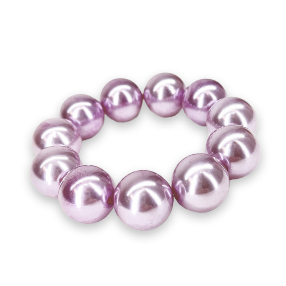 BRACELET WILMA FLINTSTONE PEARLS LAVENDER