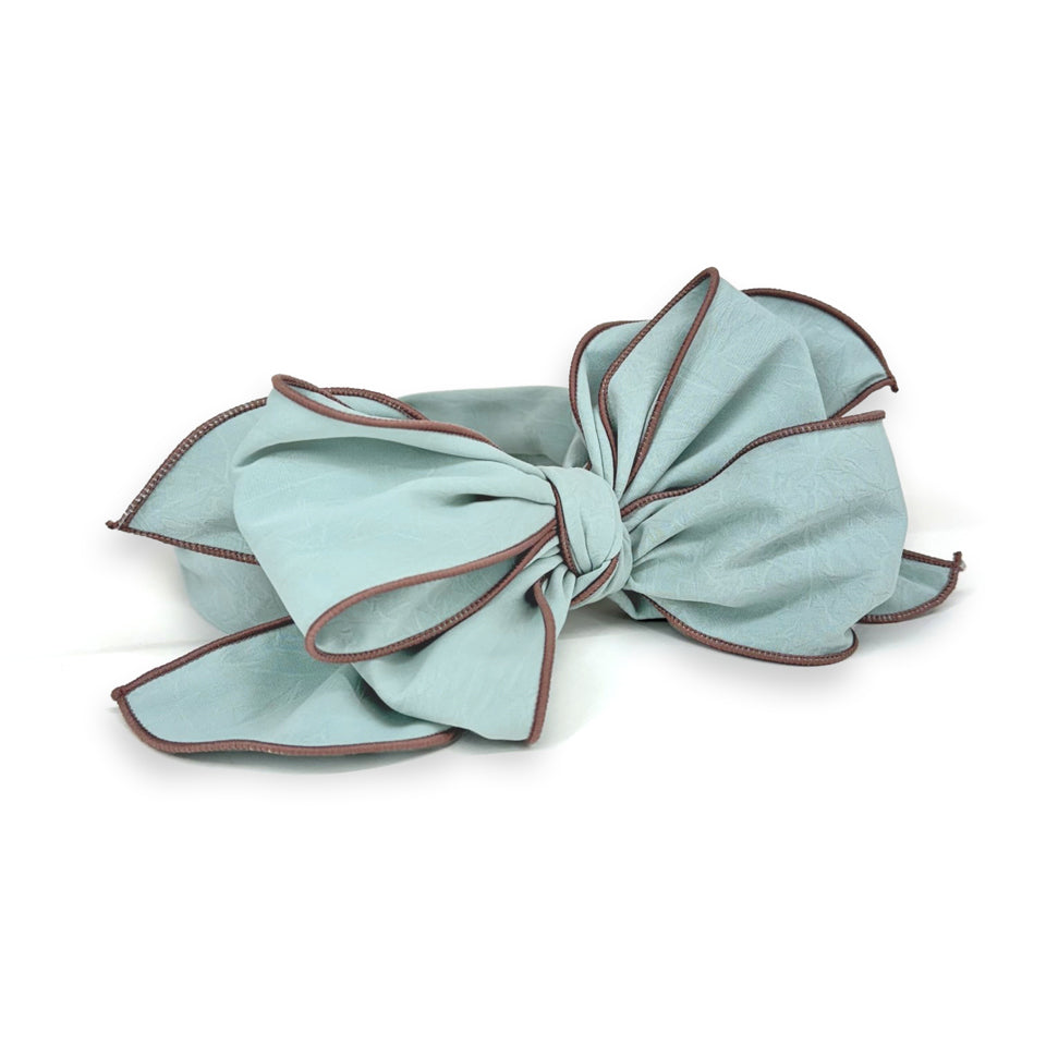 HAIRBAND SINGLE BOW TEAL