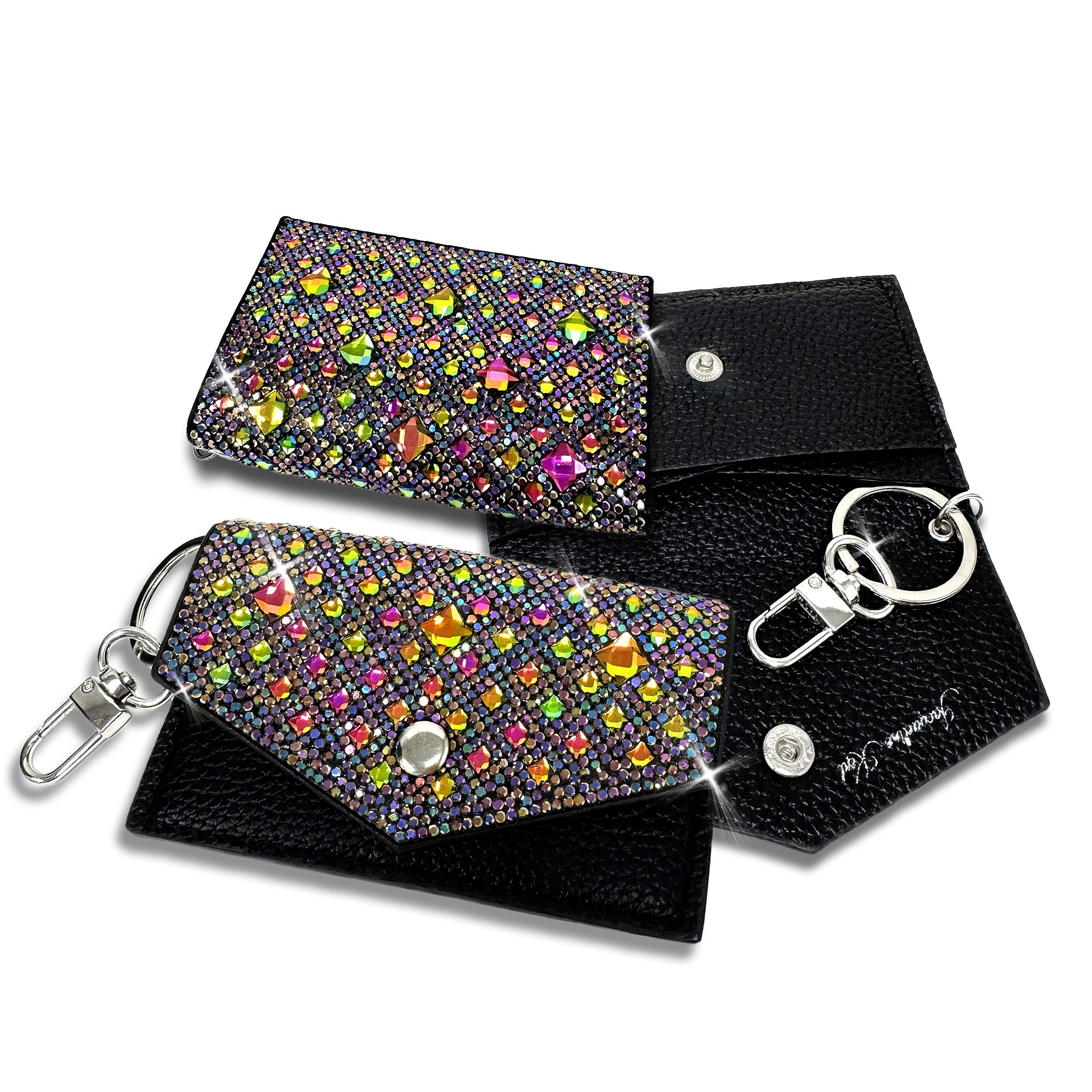 CARD WALLET PURPLE MULTI AB
