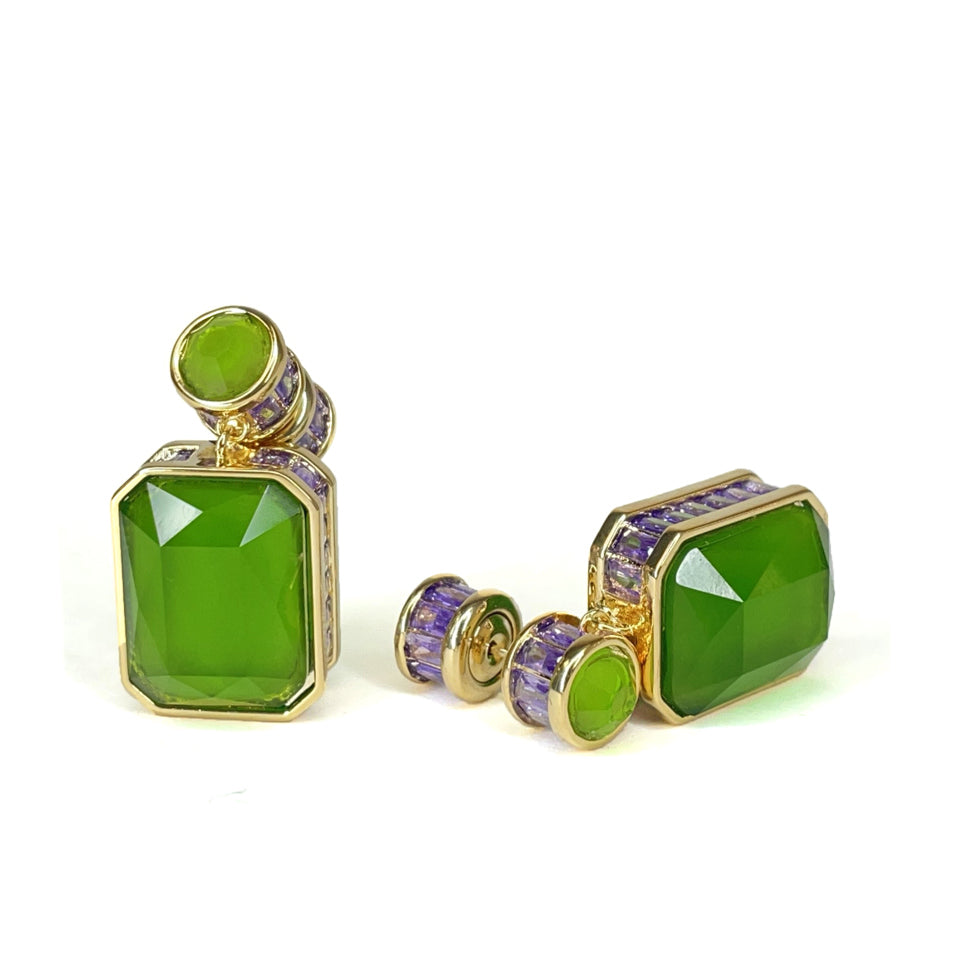 EARRING DARK GREEN