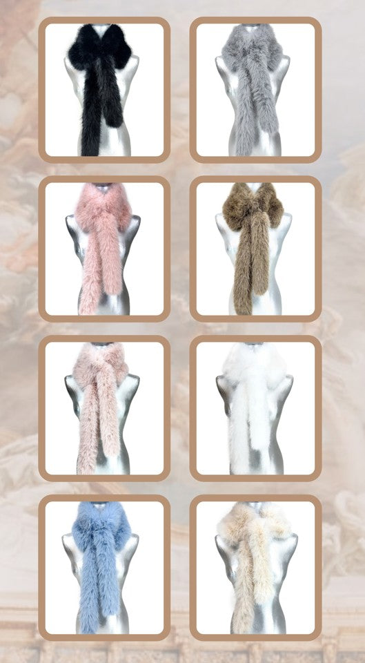 FAUX FUR FANTASY FUR STOLE ASSORTMENT