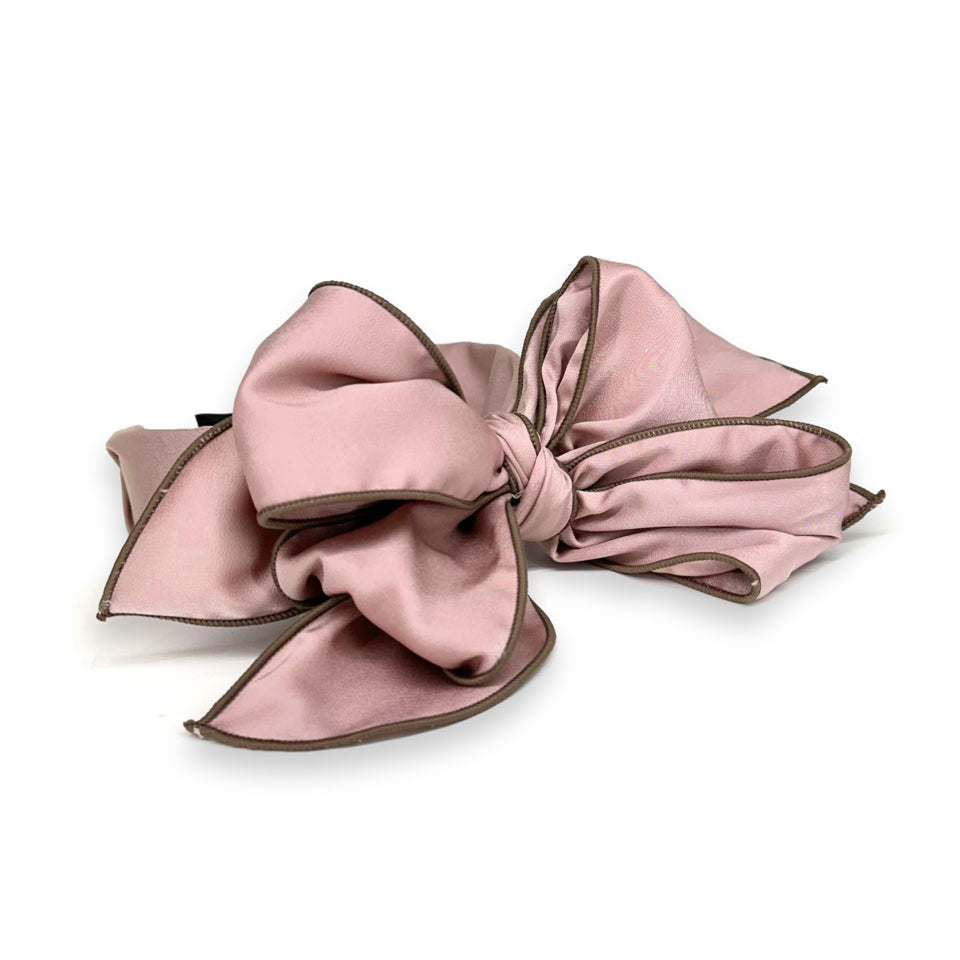 HAIRBAND SINGLE BOW PINK