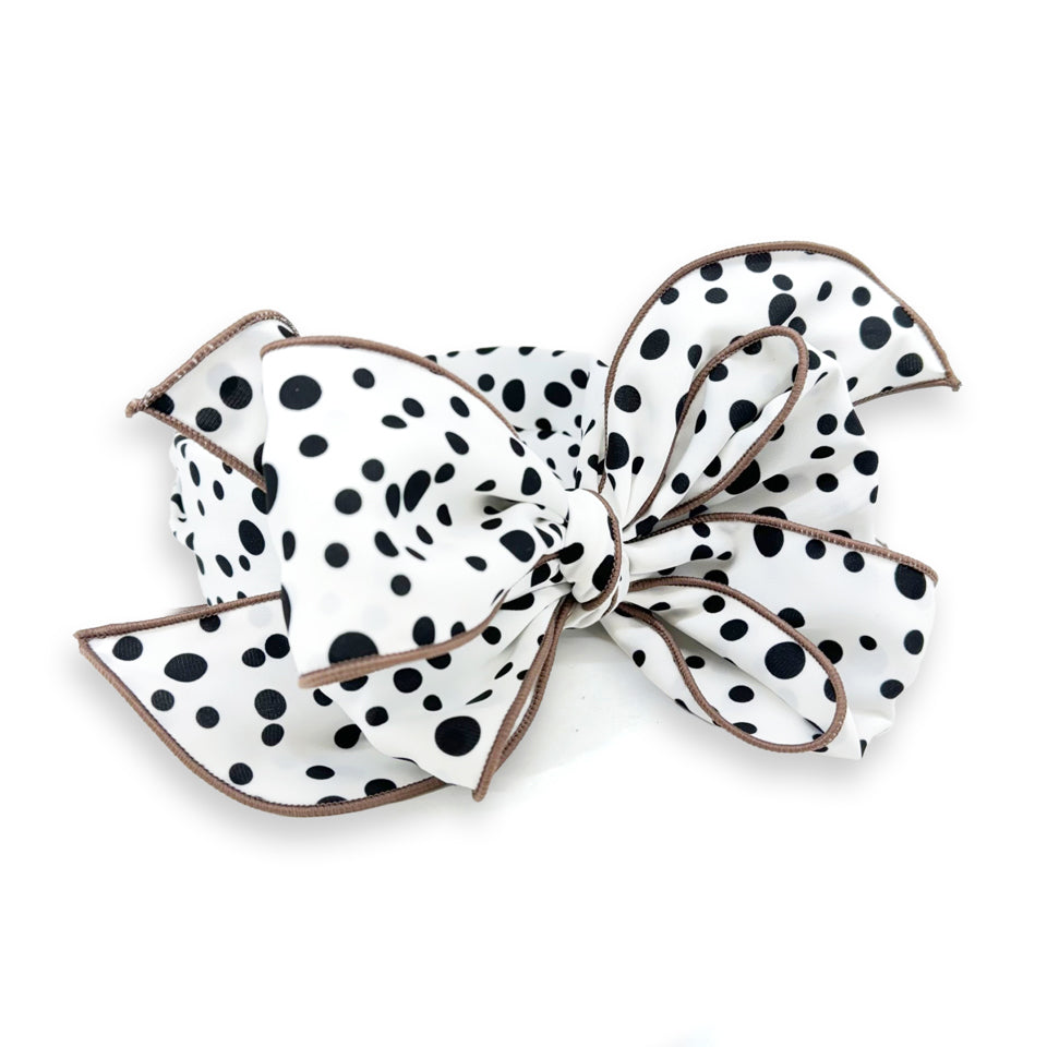 HAIRBAND POLKA DOT WHITE