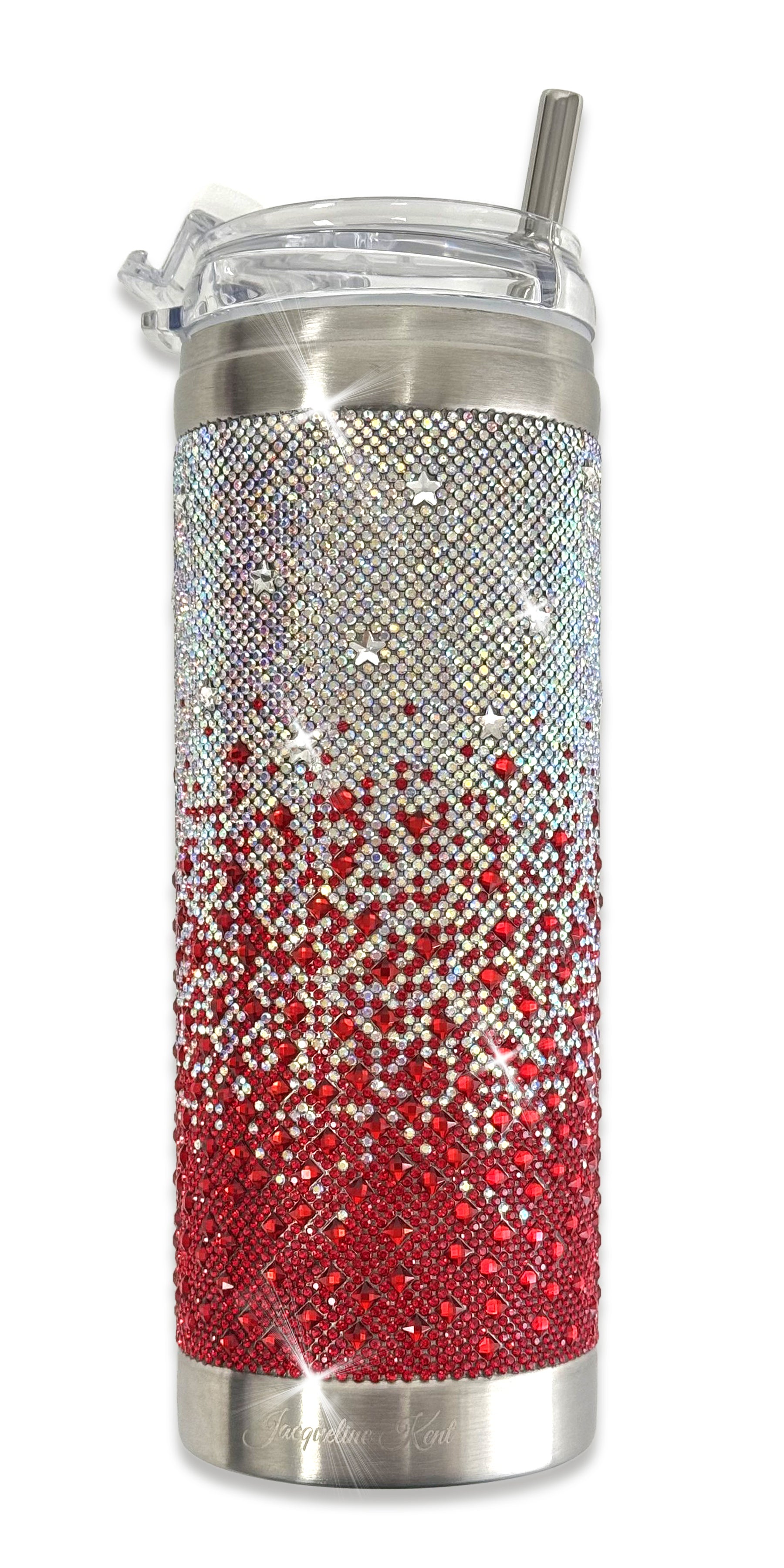 TUMBLER CRYSTAL CANADIAN RED OMBRE