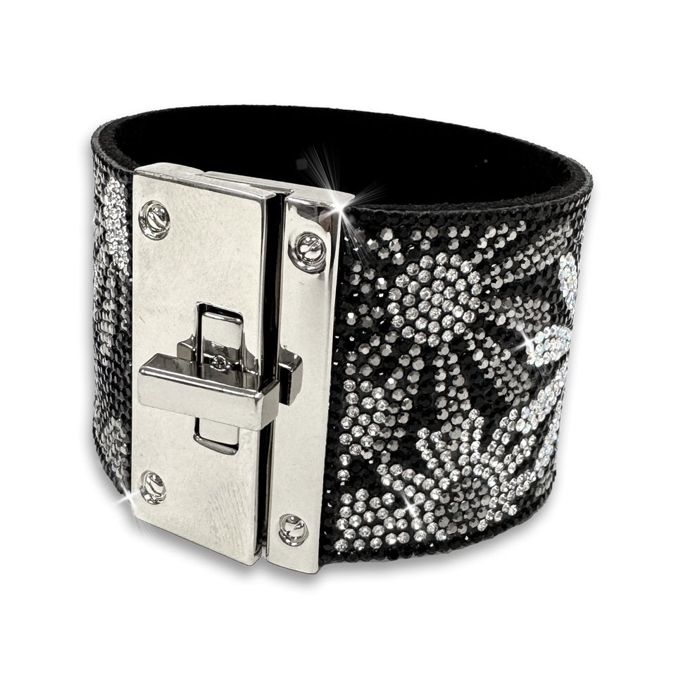 FLOWER POWER COLLECTION CUFF BLACK