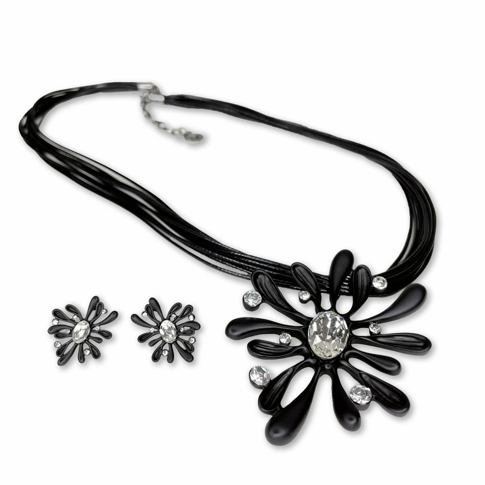 NECKLACE EVENING FLOWER SET