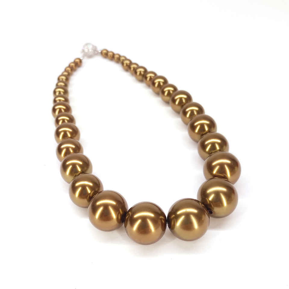 NECKLACE WILMA FLINTSTONE PEARLS GOLD