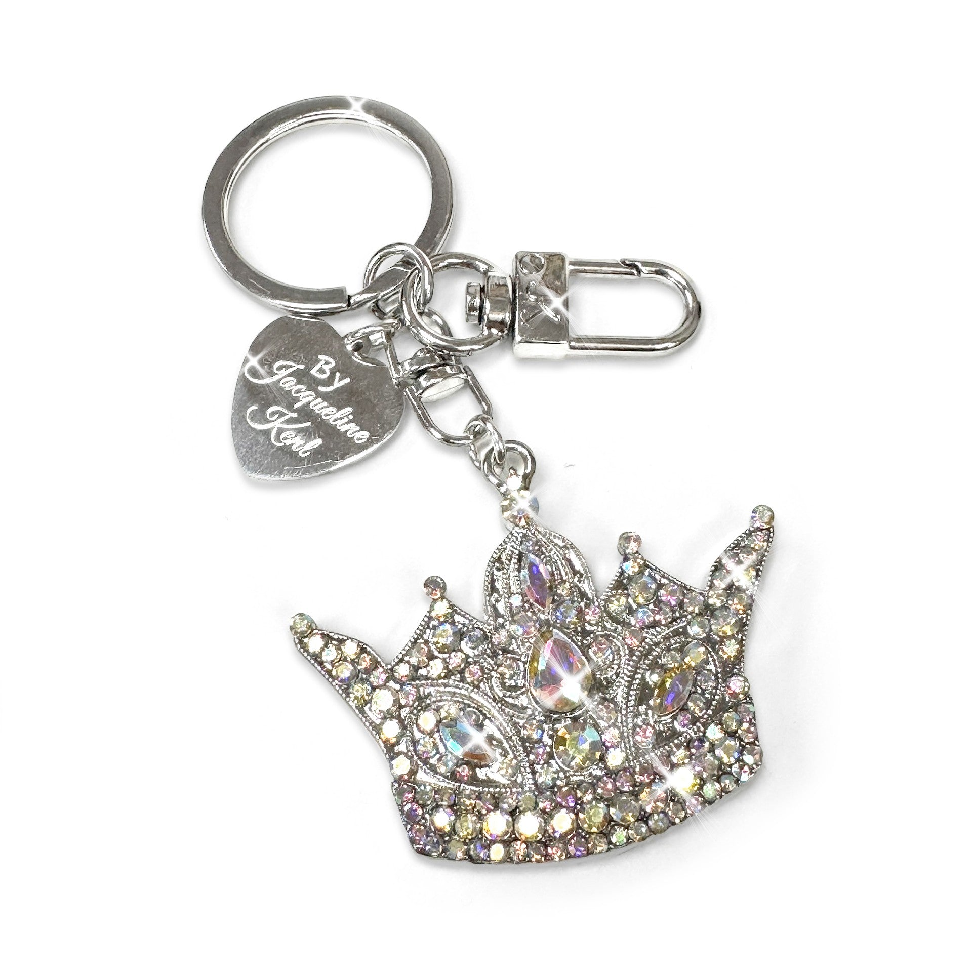 Jacqueline Kent Purse Charm Crown Silver