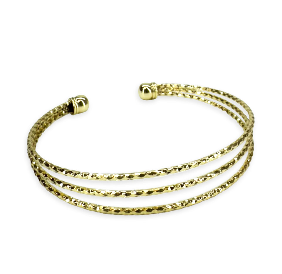 BRACELET TRI GOLD BAND