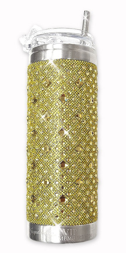 Jacqueline Kent Crystal Tumbler Yellow