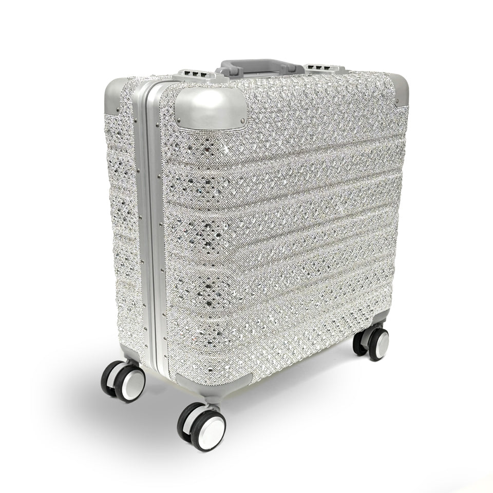 THE BROOKE CASE SILVER WITH DOUBLE SIDED SILVER CRYSTALS