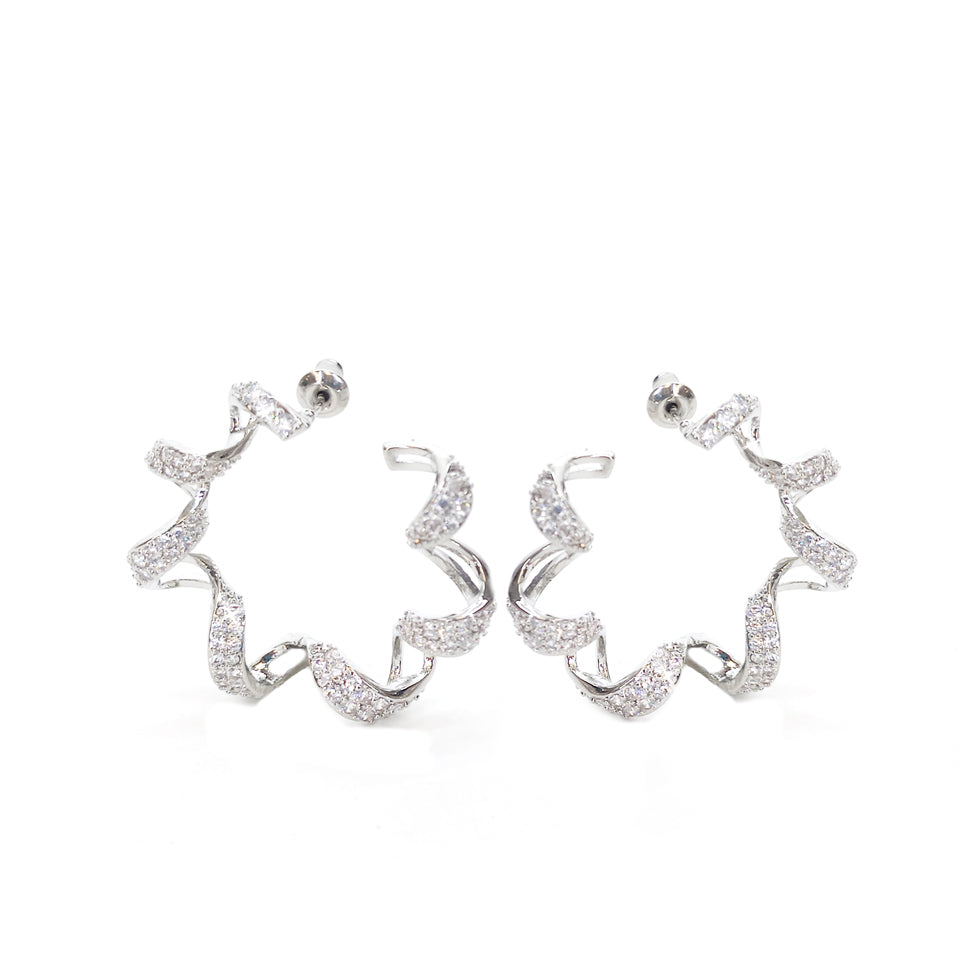 EARRING CURL SILVER