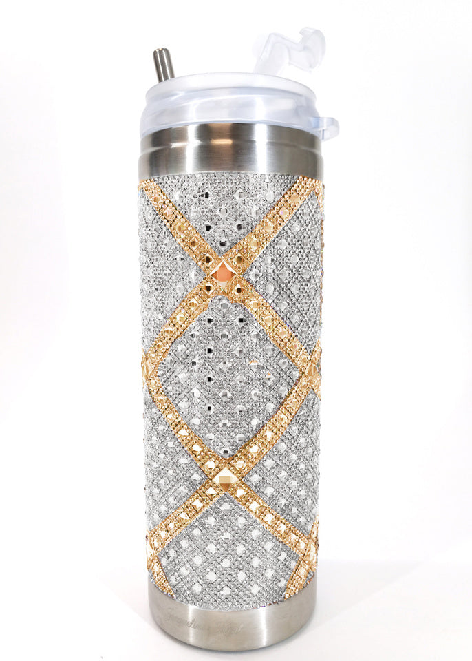 MARINERS CROSS COLLECTION SILVER GOLD TUMBLER