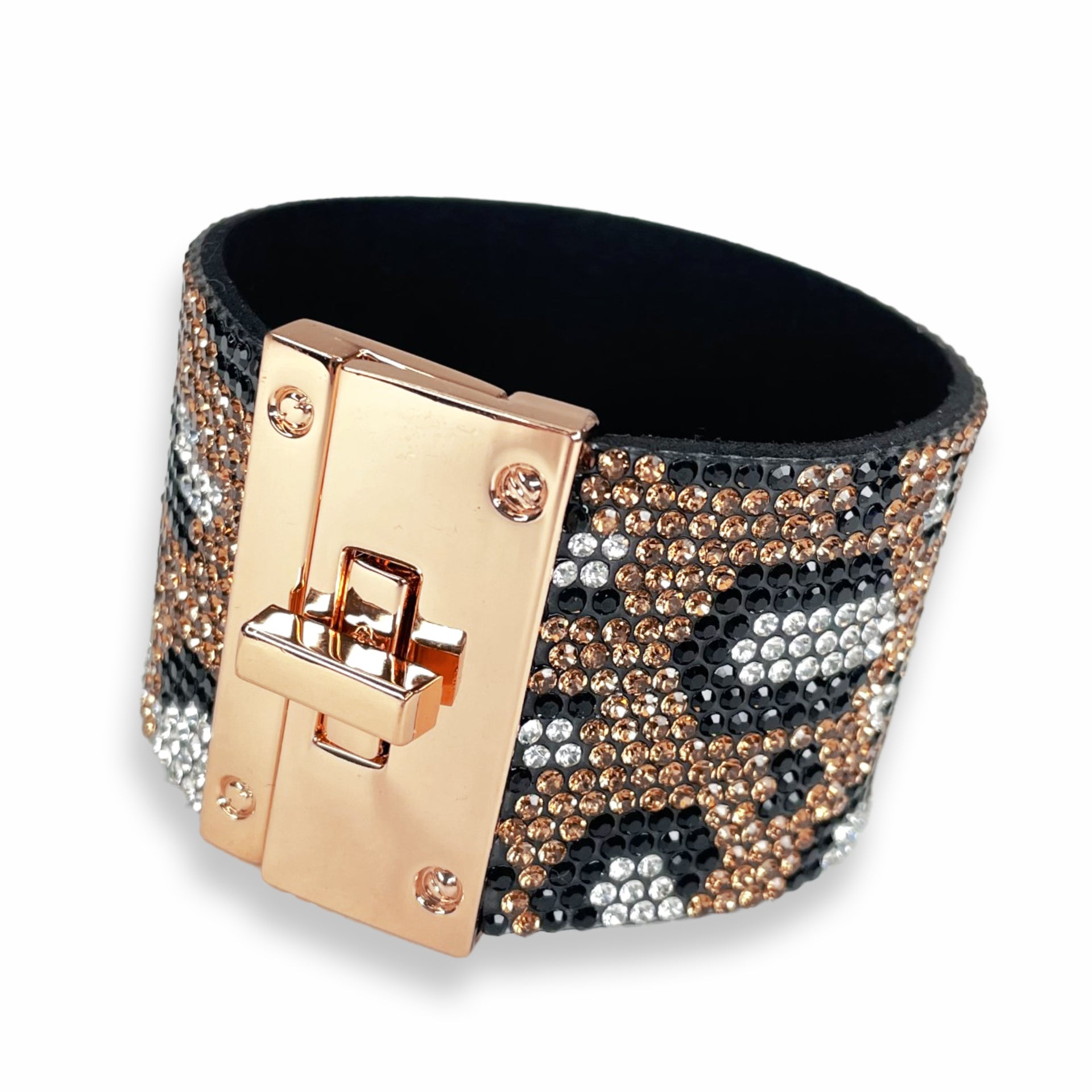 WILD LEOPARD LUX COLLECTION CUFF GOLD