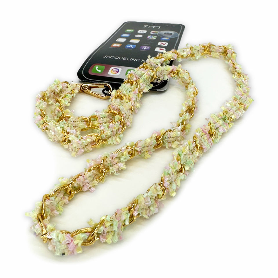 LUX LONG PHONE LANYARD CREAM