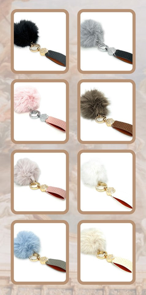 FAUX FUR FANTASY PENDANT KEYCHAIN ASSORTMENT