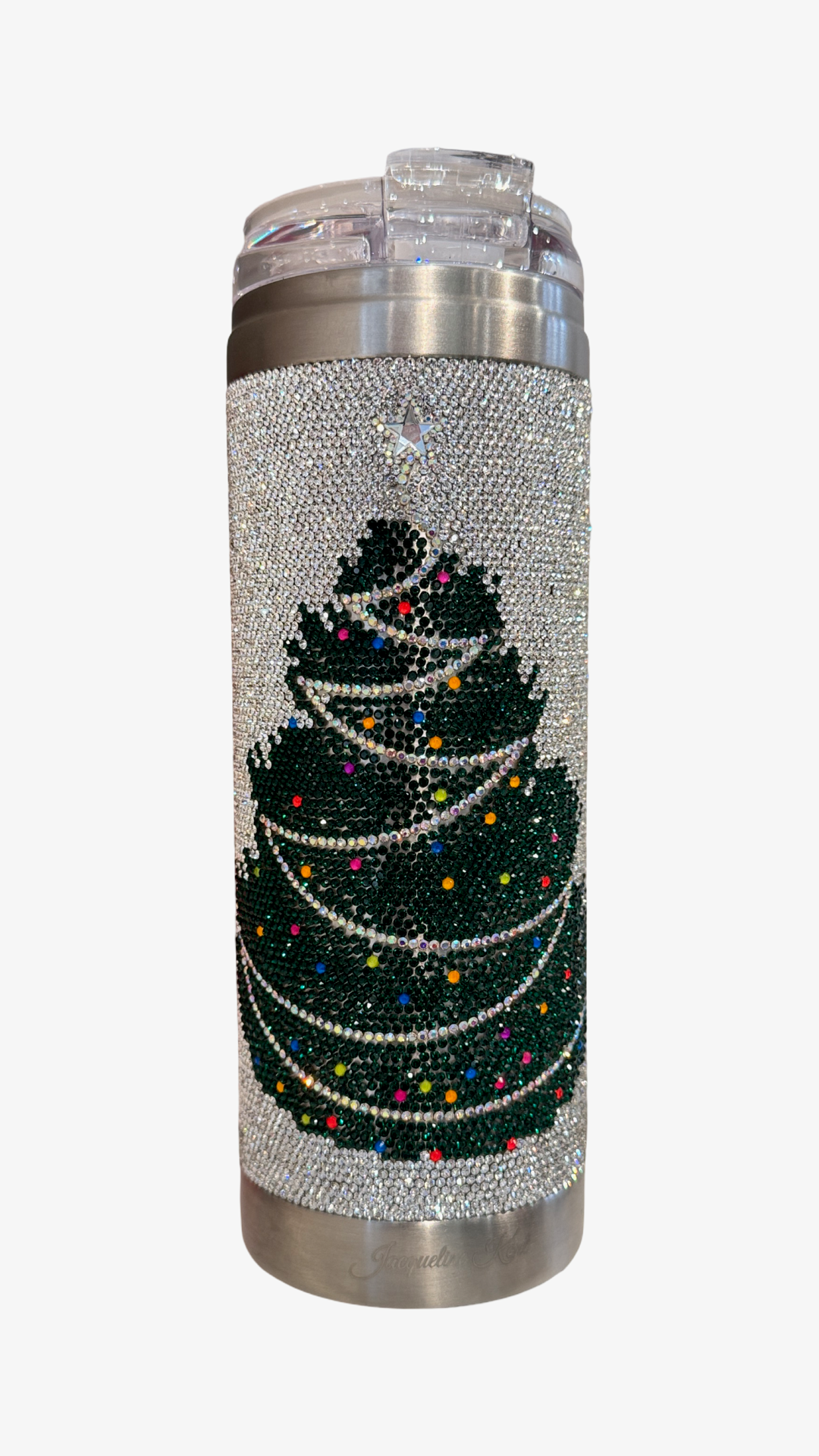TUMBLER CRYSTAL TREE SILVER