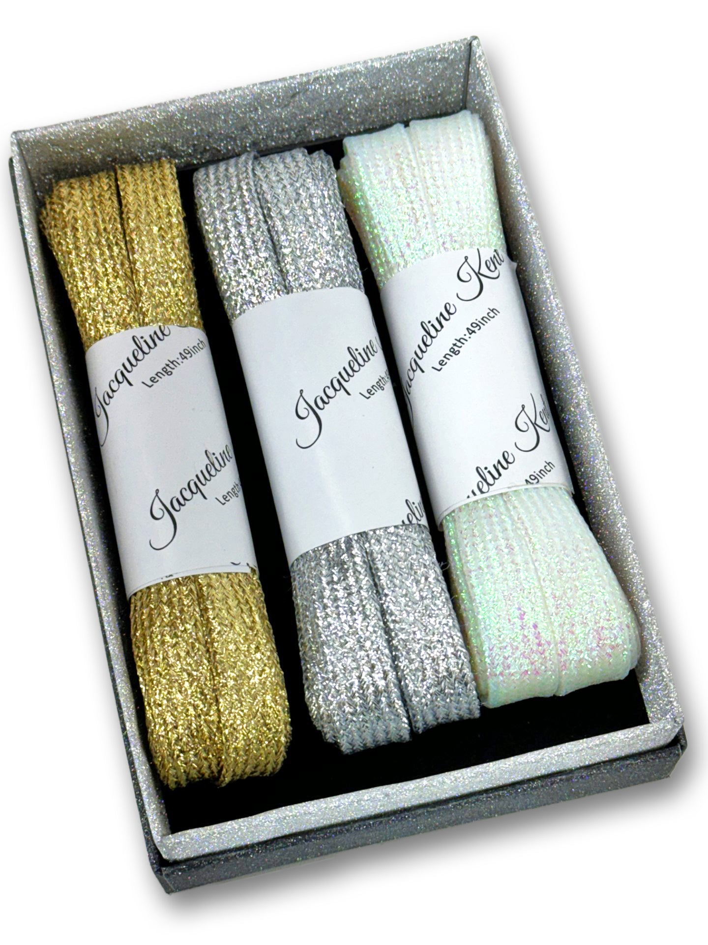 SHOE BLING METALLIC LACES (3 PACK)