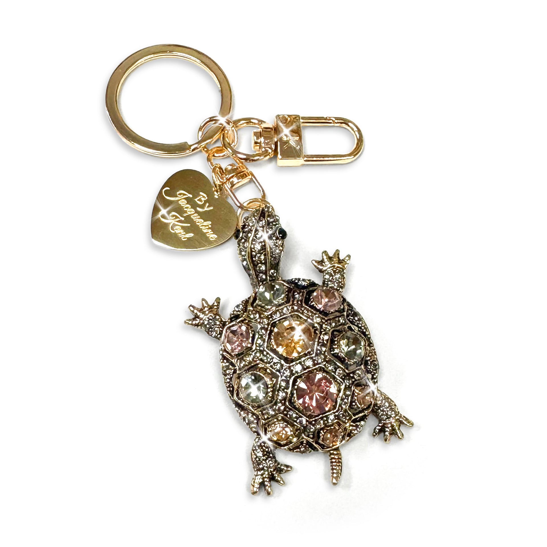 PURSE CHARM GOLD TURTLE
