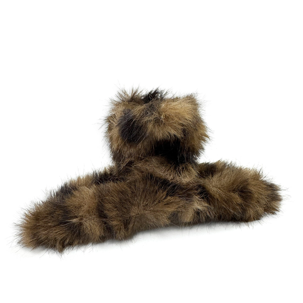 HAIR CLIP FUR DARK LEOPARD