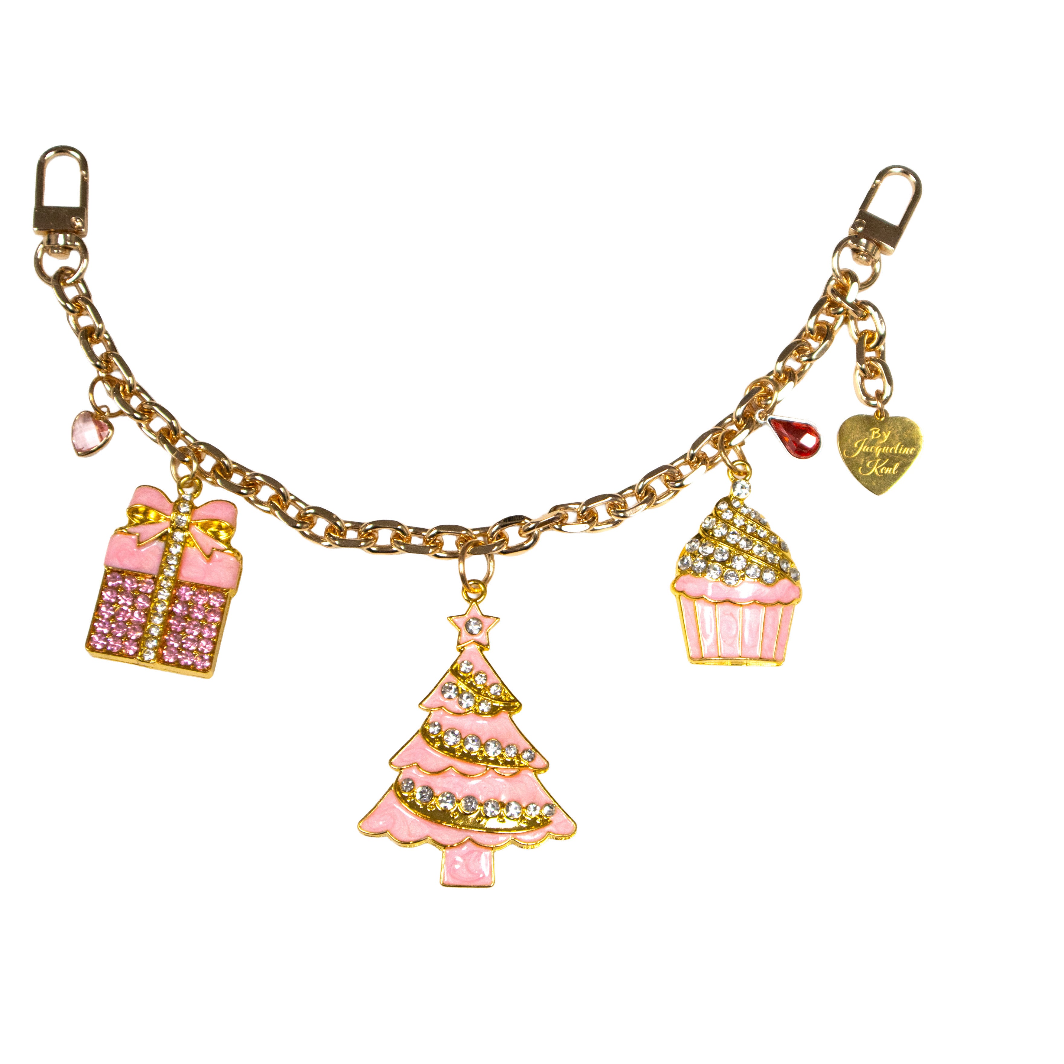 CHARMING CHAIN PINK FROSTED TREE & CUPCAKE